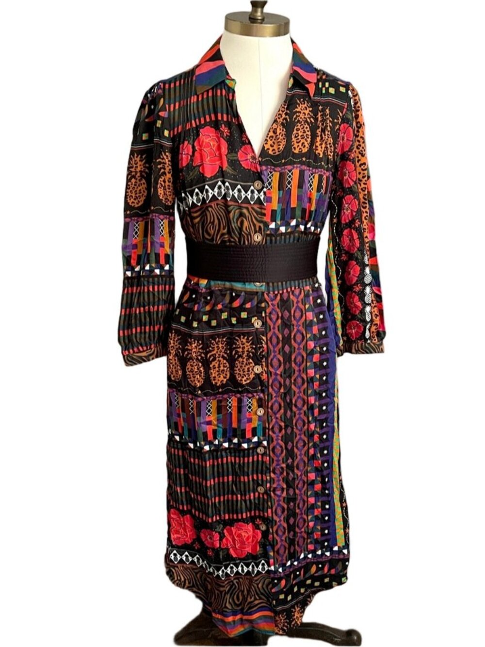 Farm Rio for Anthropologie Ciela Midi Shirtdress - Small, runs BIG! - Picture 2 of 14